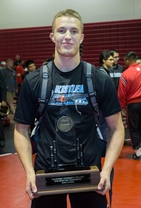 Jacob Hansen, Moorpark College's 165-pound state champion, was named the tournament's Most Outstanding Wrestler