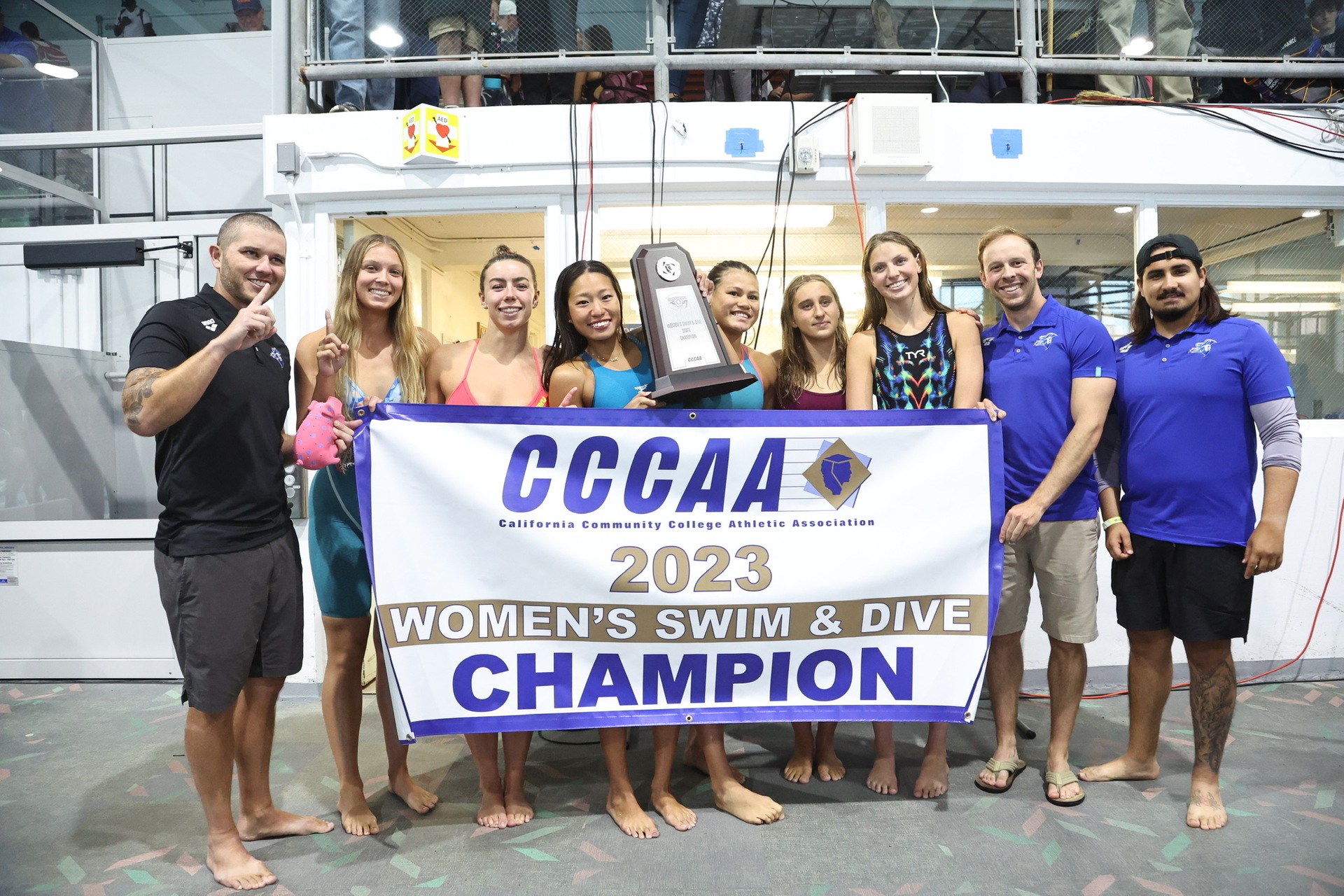 Santa Monica makes history with first women's state meet swim championship.